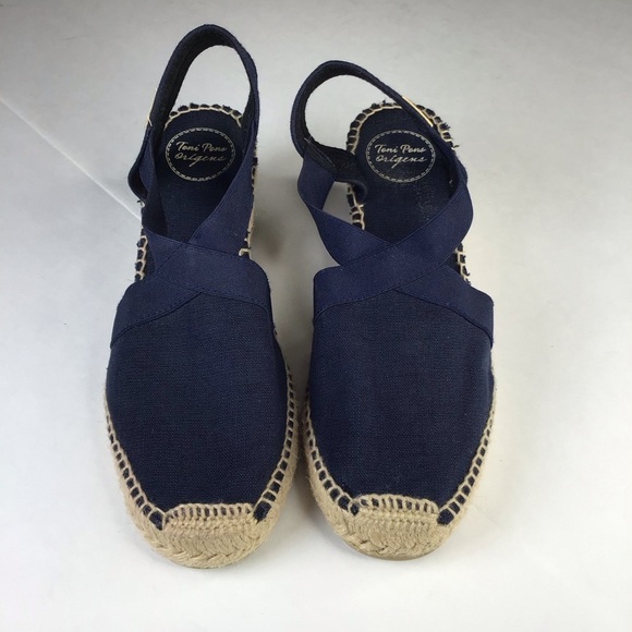Toni Pons 'Ter' Slingback Espadrille Sandal in Navy Size EU39. - Picture 2 of 8